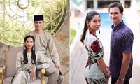 Công chúa bang Johor và vị hôn phu. Ảnh: Straits Times.