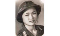 Chân dung nữ CCB Lê Thị Mộng Phượng ngày đầu trong quân ngũ. (ảnh: NVCC)