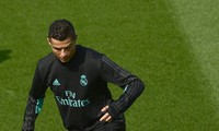 Ronaldo chưa chơi trận nào tại La Liga 2017-2018. Ảnh: Reuters