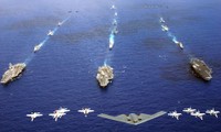 Ba tàu sân bay Mỹ tập trận ở phía Đông bán đảo Triều Tiên