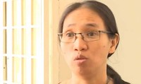 Cô giáo dạy Toán Trần Thị Minh Châu đã thừa nhận việc làm của mình sai. Ảnh chụp từ clip. 