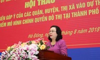 Phó Bí thư Thường trực Thành ủy Ngô Thị Thanh Hằng phát biểu tại hội thảo