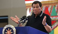 Tổng thống Duterte trong một cuộc họp báo hồi tháng 8. Ảnh: Rappler.