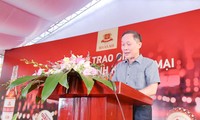 Ông Vương Toàn, Phó Tổng giám đốc HABECO phát biểu tại buổi lễ