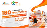 Trường đại học FPT dành tặng học bổng &apos;FPTU tuổi 18&apos; cho học sinh đạt từ 25 điểm thi THPT năm 2024