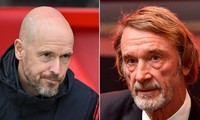 Erik Ten Hag và Sir Jim Ratcliffe.