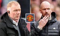 Paul Scholes và Erik ten Hag. 