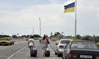 Biên giới Nga-Ukraine tại Dzhankoi. Ảnh: Ria