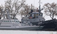 3 tàu Ukraine bị Nga bắt giữ. Ảnh: RT