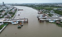 Cận cảnh cây cầu gần 800 tỷ đồng sắp hợp long qua sông Cần Thơ 