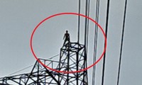 The man has a 'hobby' of climbing high voltage poles after every drink
