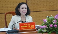 Thường trực Ban Bí thư Trương Thị Mai làm việc với lãnh đạo tỉnh Đồng Tháp