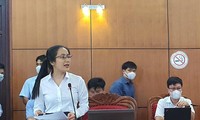 Nữ ứng viên duy nhất Nguyễn Thị Thu An trả lời Bí thư Bùi Văn Cường