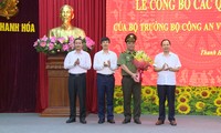 Công bố quyết định điều động, bổ nhiệm giám đốc Công an tỉnh Thanh Hoá