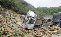 Vụ lật xe chở gỗ ở Thanh Hóa: Cả 7 người chết đều trong cabin?