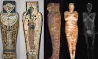 Hình ảnh xác ướp thai phụ 2.000 năm tuổi ở Ai Cập.
