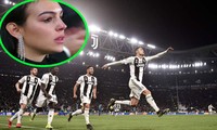Georgina Rodriguez bật khóc khi Ronaldo lập được hat-trick.