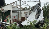 Bão số 1 gây mưa dông lớn, sập nhiều căn nhà ở Kiên Giang