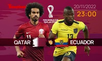 World Cup 2022: Tương quan trận đấu Qatar - Ecuador, 23 giờ 20/11