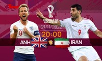 World Cup 2022: Tương quan trận đấu Anh - Iran, 20 giờ 21/11