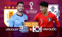 World Cup 2022: Tương quan trước trận Uruguay - Hàn Quốc, 20 giờ 24/11