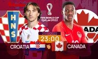 World Cup 2022: Tương quan trước trận Croatia - Canada, 23 giờ 27/11