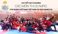 Chi tiết Huy chương các môn thi Olympic của đoàn thể thao Việt Nam tại SEA Games 32