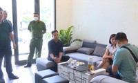 Lực lượng chức năng kiểm tra địa điểm Văn phòng - Chi nhánh sàn SFX tại TP Hạ Long, Quảng Ninh
