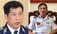 Ông Lê Văn Minh (cựu Thiếu tướng, cựu Tư lệnh Vùng Cảnh sát Biển 4, bìa phải) và ông Lê Xuân Thanh (cựu Thiếu tướng, cựu Tư lệnh Vùng Cảnh sát Biển 3)