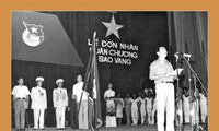 Bí thư thứ nhất T.Ư Đoàn Vũ Mão trong buổi Lễ Đoàn TNCS Hồ Chí Minh đón nhận Huân Chương Hồ Chí Minh
