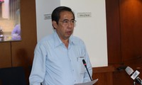 Ông Nguyễn Văn Lâm, Phó Giám đốc Sở LĐ-TB&XH TPHCM thông tin tại buổi họp báo ảnh: Vân Sơn