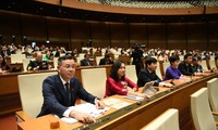 Quốc hội biểu quyết thông qua các dự án luật, nghị quyết trong phiên bế mạc