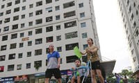 Người dân sinh hoạt tại một khu chung cư ở Hà Nội Ảnh: Như Ý