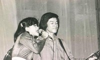 Nghệ sĩ Minh Quang và ca sĩ Mỹ Lan cách đây gần 40 năm Ảnh: Tư liệu của ca sĩ Mỹ Lan