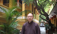 Thượng tọa Thích Đức Thiện, Phó Chủ tịch, Tổng thư ký Giáo hội Phật giáo Việt Nam. Ảnh: Mộc Liên