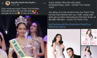 Dàn người đẹp Việt chúc mừng Thanh Thủy đăng quang Miss International 2024