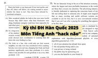 Câu hỏi tiếng Anh kỳ thi đại học Hàn Quốc khiến sĩ tử đau đầu vì quá &quot;hack não&quot;