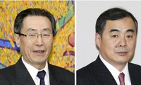 Ông Khổng Huyễn Hựu ( phải) thay ông Vũ Đại Vĩ làm đặc sứ Trung Quốc về vấn đề Triều Tiên. Ảnh: SCMP