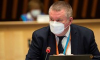 Mike Ryan, quan chức cấp cứu hàng đầu của WHO, trong cuộc họp tại Geneve, Thụy Sỹ.
