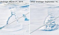 Những hồ nước bí ẩn đã lộ ra dưới lớp băng dày 2-4 km của Nam Cực.