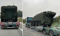 Thiết giáp LAV 6.0 Canada viện trợ cho Ukraine xuất hiện trên đường cao tốc Đức
