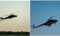 Mi-24 và Mi-17 của Ukraine tham gia tập trận bắn đạn thật