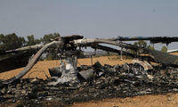 Xuất hiện hình ảnh trực thăng của không quân Israel bị lực lượng Hamas bắn hạ 