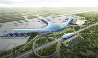 Mô hình thiết kế sân bay Long Thành được lựa chọn theo hình hoa sen cách điệu.
