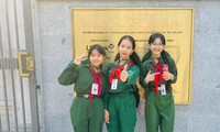 3 nữ sinh vùng đất Mũi Cà Mau dự liên hoan Chiến sĩ nhỏ Điện Biên