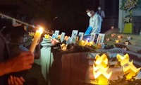Xúc động lễ tưởng niệm sinh viên Nguyễn Văn Nhã. Ảnh cắt từ clip