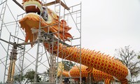 Lộ diện tạo hình linh vật rồng dài 30m ở Huế