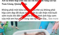 Xác minh, xử lý người đăng thông tin sai sự thật vụ &apos;hộp cơm thịt chuột&apos; của học sinh Quảng Nam