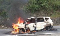 Tin mới vụ xe ô tô phát nổ và bốc cháy ở Quảng Nam