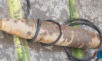 quả bom nặng 230kg được phát hiện còn nguyên kíp nổ. ảnh CTV